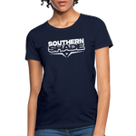 Southern Shade Band White Logo Women's T-Shirt - navy