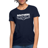 Southern Shade Band White Logo Women's T-Shirt - navy