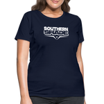 Southern Shade Band White Logo Women's T-Shirt - navy