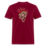 Punk Rock Skull - burgundy