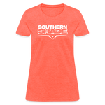 Southern Shade Band White Logo Women's T-Shirt - heather coral