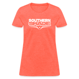 Southern Shade Band White Logo Women's T-Shirt - heather coral