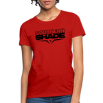 Southern Shade Band Black Logo Women's T-Shirt - red