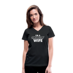 Southern Shade - Shady Wife Women's V-Neck T-Shirt - black