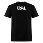 USA Flag Distressed - black