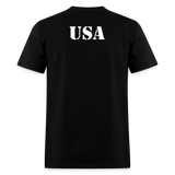 USA Flag Distressed - black