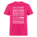 The Goodnight Unisex Classic T-Shirt - fuchsia