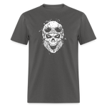 Vintage Biker Skull - charcoal