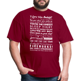 The Goodnight Unisex Classic T-Shirt - burgundy