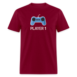 Player 1 - burgundy