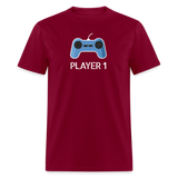 Player 1 - burgundy