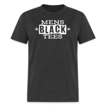 Mens Black Tees Brand Shirt - heather black