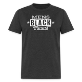 Mens Black Tees Brand Shirt - heather black