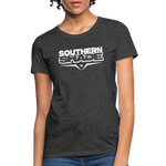 Southern Shade Band White Logo Women's T-Shirt - heather black