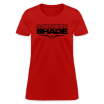 Southern Shade Band Black Logo Women's T-Shirt - red