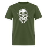 Vintage Biker Skull - military green