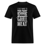 Drink Beer & Grill Meat - black