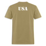 USA Flag Distressed - khaki