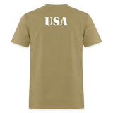 USA Flag Distressed - khaki