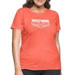 Southern Shade Band White Logo Women's T-Shirt - heather coral