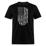 USA Flag Distressed - black