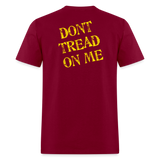 Don't Tread On Me Color 2-Sided - burgundy