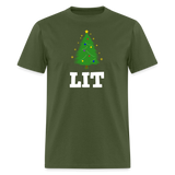 Lit Xmas Tree - military green