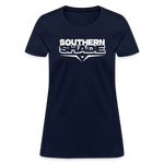 Southern Shade Band White Logo Women's T-Shirt - navy