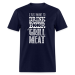 Drink Beer & Grill Meat - navy