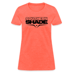 Southern Shade Band Black Logo Women's T-Shirt - heather coral