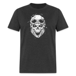 Vintage Biker Skull - heather black