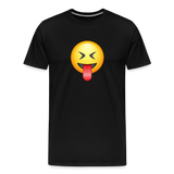Tongue Out Emoji Premium T-Shirt - black