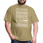 The Goodnight Unisex Classic T-Shirt - khaki