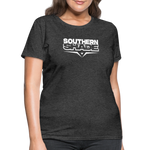 Southern Shade Band White Logo Women's T-Shirt - heather black