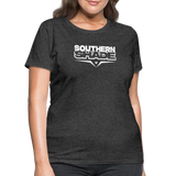 Southern Shade Band White Logo Women's T-Shirt - heather black