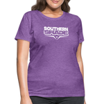 Southern Shade Band White Logo Women's T-Shirt - purple heather