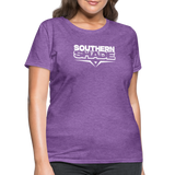 Southern Shade Band White Logo Women's T-Shirt - purple heather