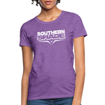 Southern Shade Band White Logo Women's T-Shirt - purple heather