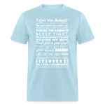 The Goodnight Unisex Classic T-Shirt - powder blue