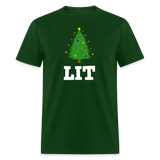 Lit Xmas Tree - forest green