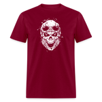 Vintage Biker Skull - burgundy