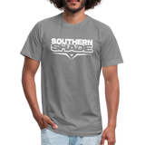 Southern Shade Band T-shirt White Logo - slate