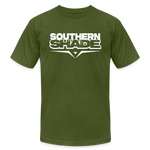 Southern Shade Band T-shirt White Logo - olive