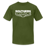 Southern Shade Band T-shirt White Logo - olive