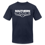 Southern Shade Band T-shirt White Logo - navy