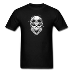 Vintage Biker Skull - black