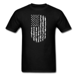 USA Flag Distressed - black