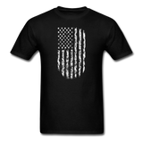 USA Flag Distressed - black