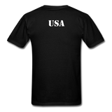 USA Flag Distressed - black