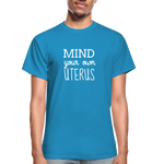 Mind Your Own Uterus - turquoise